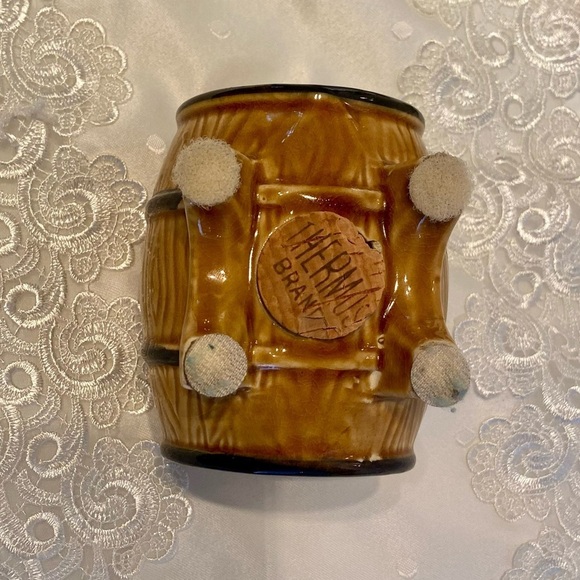 Vintage glazed ceramic Beer Barrel “Cuss Box” “swear jar” piggy bank (humour) - Picture 3 of 12